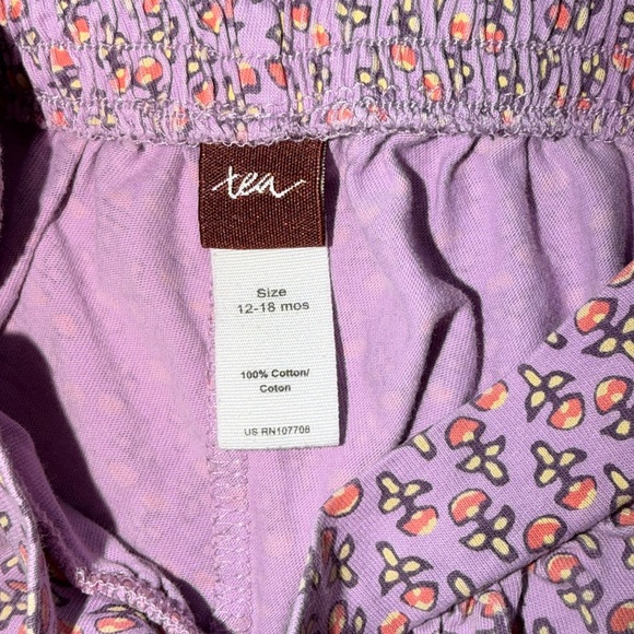 Tea Collection shorts bloomers, 12-18M, purple floral - Picture 3 of 6